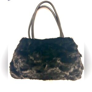 Elegant Black Zinman Fur Women's Bag